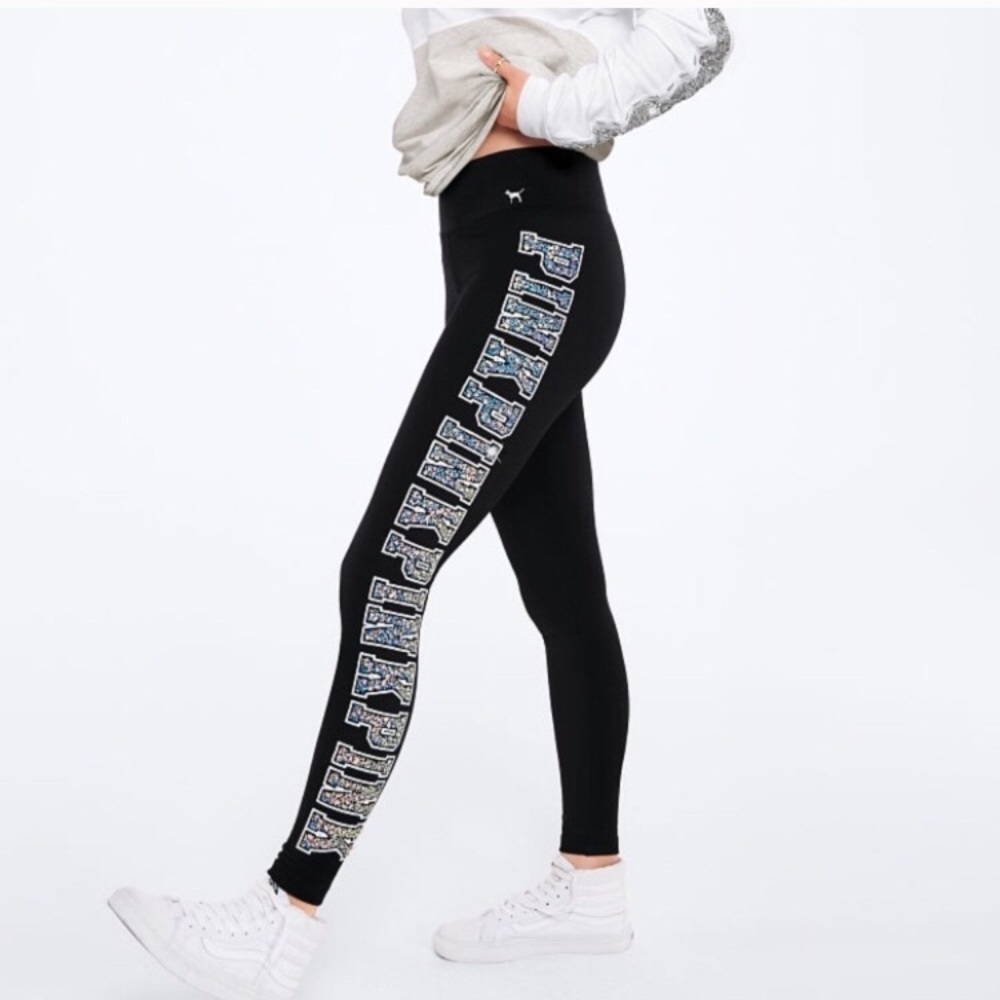 NWT vs pink bling leggings xs